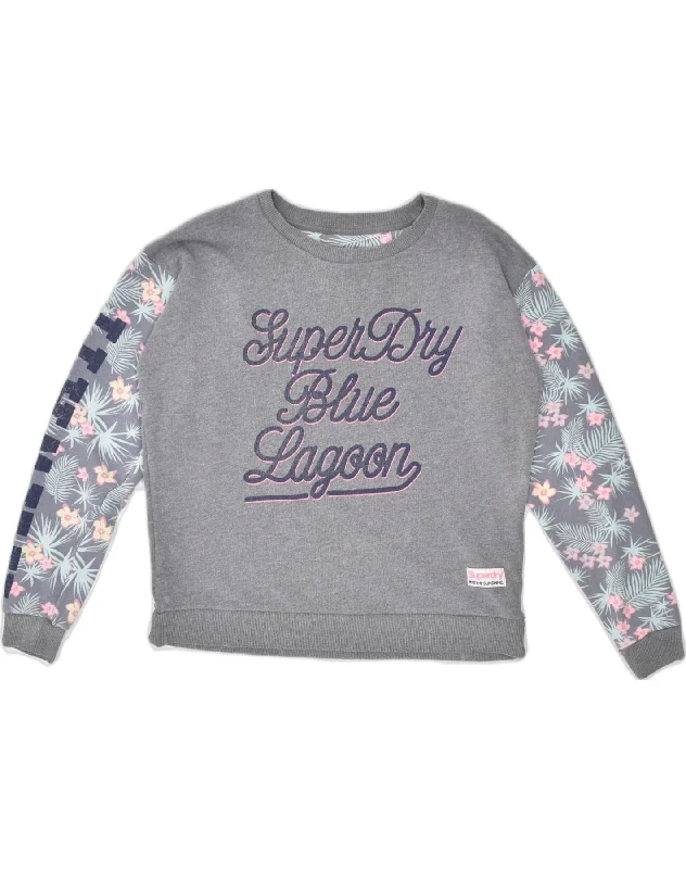 Super Deal comfortable stylish hoodieSUPERDRY Womens Oversized Graphic Sweatshirt Jumper UK 10 Small Grey Super Deal comfortable stylish hoodieSUPERDRY Womens Oversized Graphic Sweatshirt Jumper UK 10 Small Grey