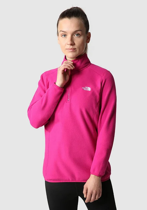 Savings Alert sporty hooded sweatshirtThe North Face Womens 100 Glacier Half Zip Fleece, Fuchsia Savings Alert sporty hooded sweatshirtThe North Face Womens 100 Glacier Half Zip Fleece, Fuchsia