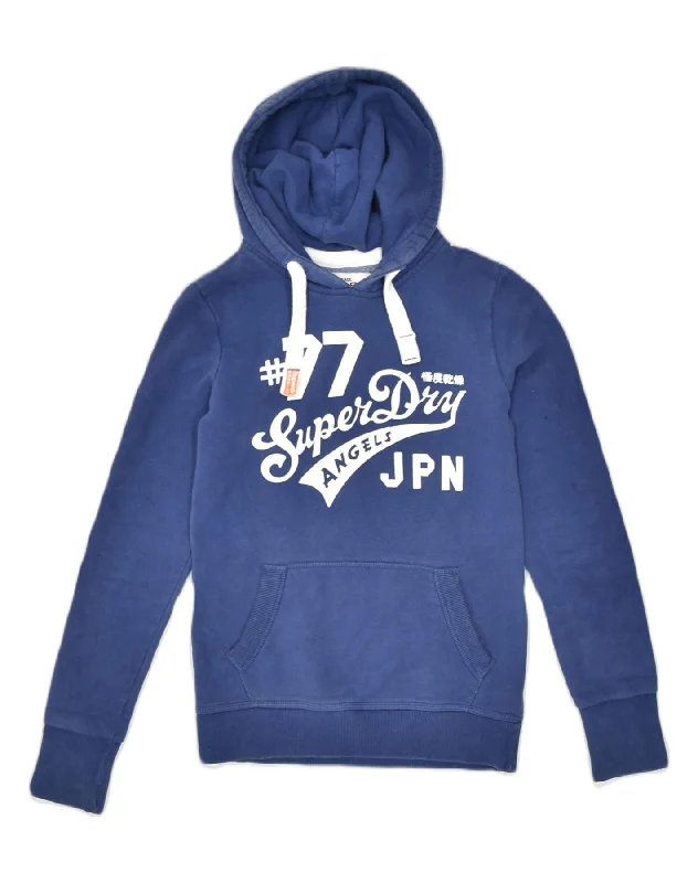 Seasonal Sale zip-up hoodieSUPERDRY Womens Graphic Hoodie Jumper UK 6 XS Blue Cotton Seasonal Sale zip-up hoodieSUPERDRY Womens Graphic Hoodie Jumper UK 6 XS Blue Cotton