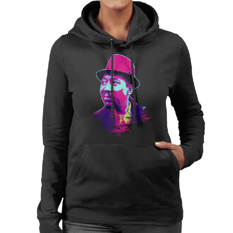 TV Times Muddy Waters Blues And Gospel Train 1964 Pop Art Stylised Women's Hooded Sweatshirt