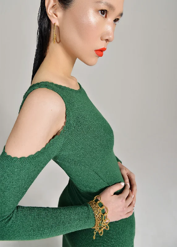 Special Price one-shoulder dressOFF-SHOULDER KNITTED DRESS