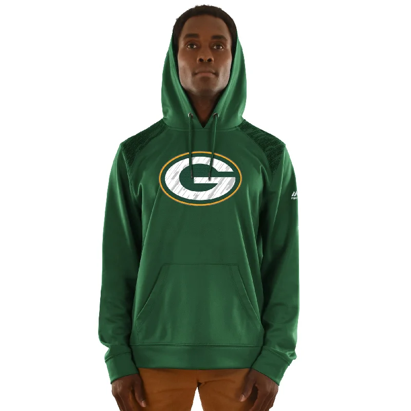 Shop and Save sporty casual hoodieGreen Bay Packers Armor Pullover Hoodie