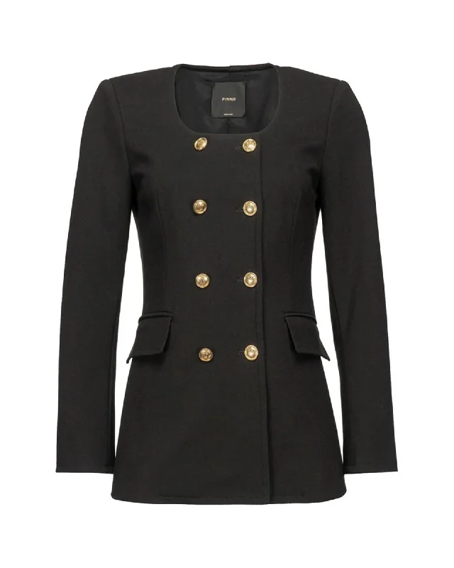 Special Discount functional coatPINKO  Double Breasted Blazer Black