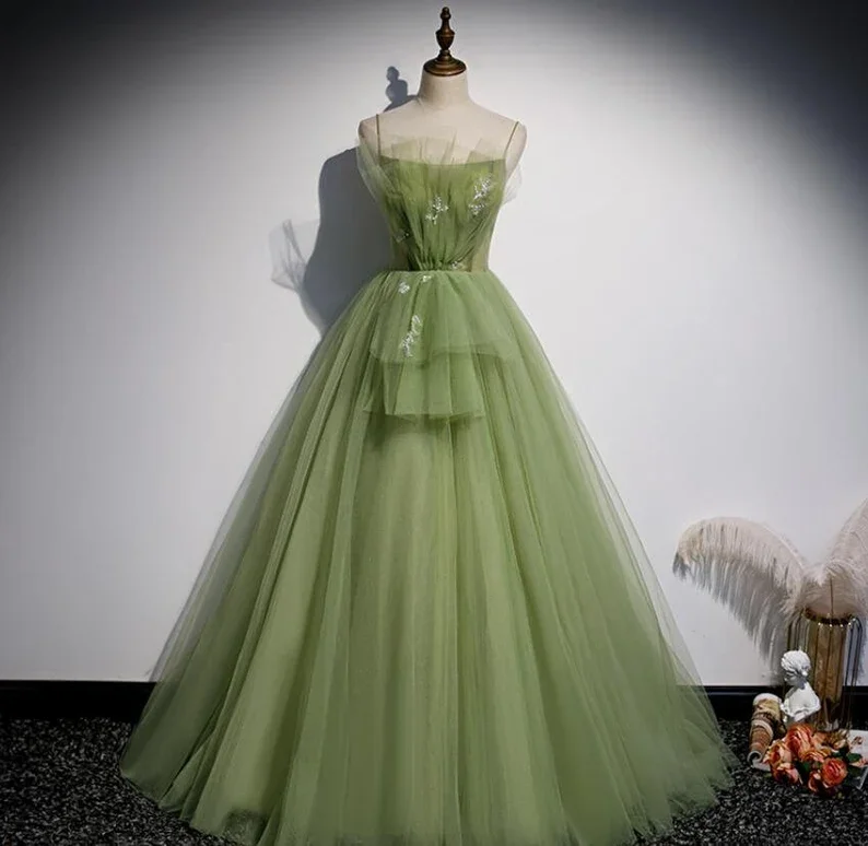 Buy More, Save More boho-chic dressGirls Formal Evening Dress Women’s Prom Dresses Party Graduation Gowns Long Green Party Dresses Y4379