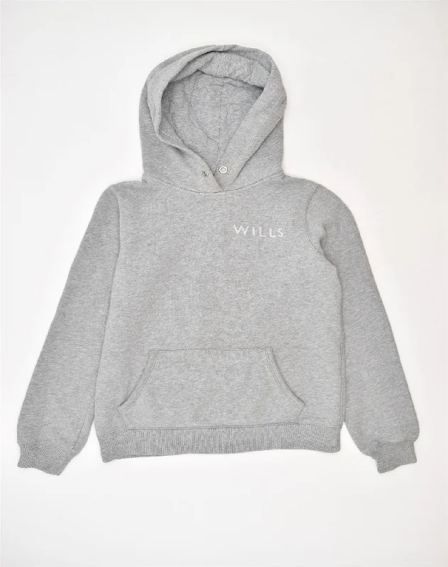 JACK WILLS Womens Hoodie Jumper UK 6 XS Grey Cotton