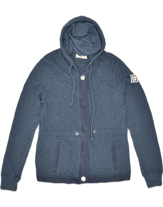 Super Bargain sleek zip-up hoodieHOLLISTER Womens Zip Hoodie Sweater UK 12 Medium Blue Cotton Super Bargain sleek zip-up hoodieHOLLISTER Womens Zip Hoodie Sweater UK 12 Medium Blue Cotton