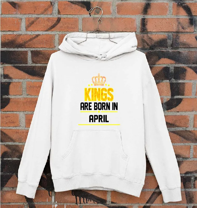 Can't Miss sporty hooded sweatshirtKings Are Born In April Unisex Hoodie for Men/Women Can't Miss sporty hooded sweatshirtKings Are Born In April Unisex Hoodie for Men/Women