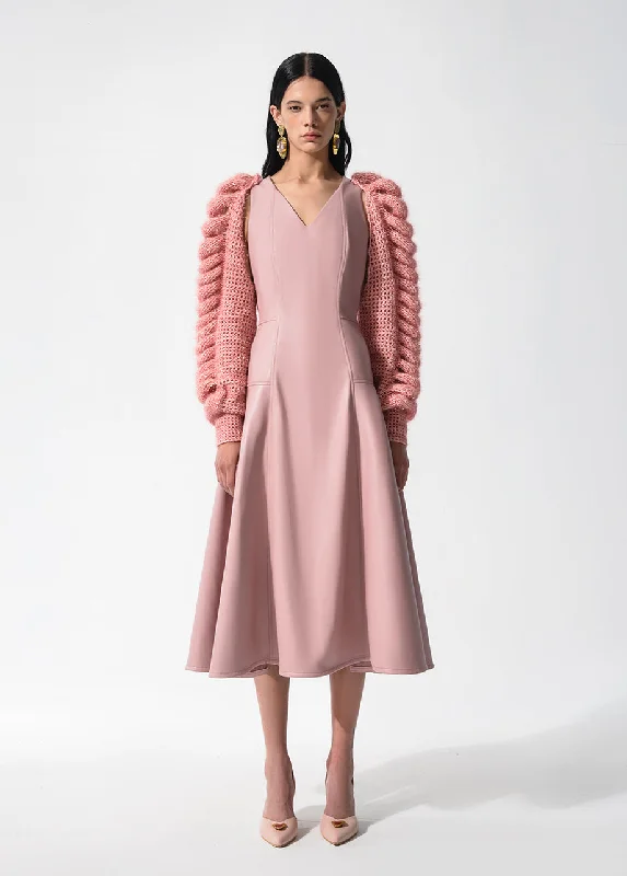 New Deals high-waisted dressLILY STATEMENT SLEEVES DRESS