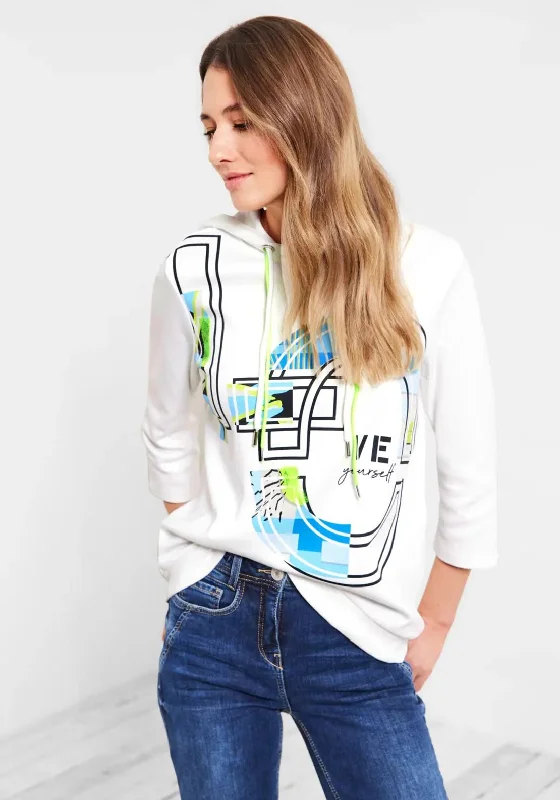 Cecil Love Yourself Graphic Hoodie, Vanilla White