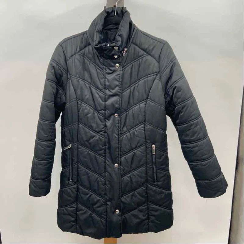 Special Discount casual coatHarve Benard Women's Size L Black Solid Coat