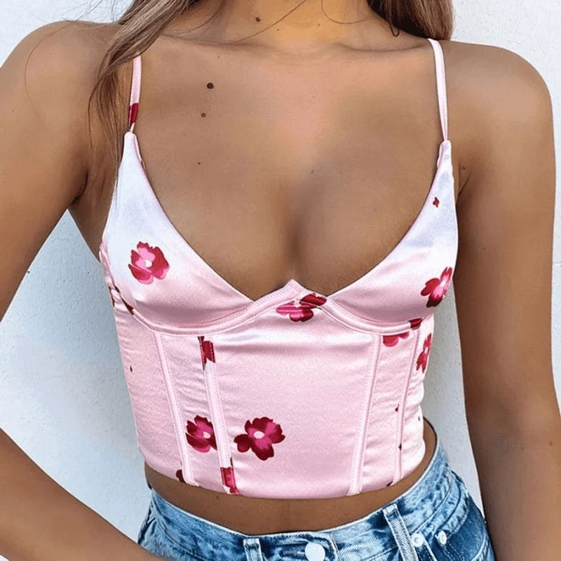 Final Clearance statement dressFloral Satin Top