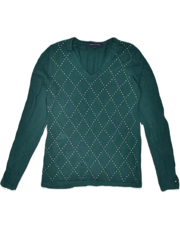 Today's Special breathable hoodieTOMMY HILFIGER Womens V-Neck Jumper Sweater UK 10 Small Green Cotton Today's Special breathable hoodieTOMMY HILFIGER Womens V-Neck Jumper Sweater UK 10 Small Green Cotton