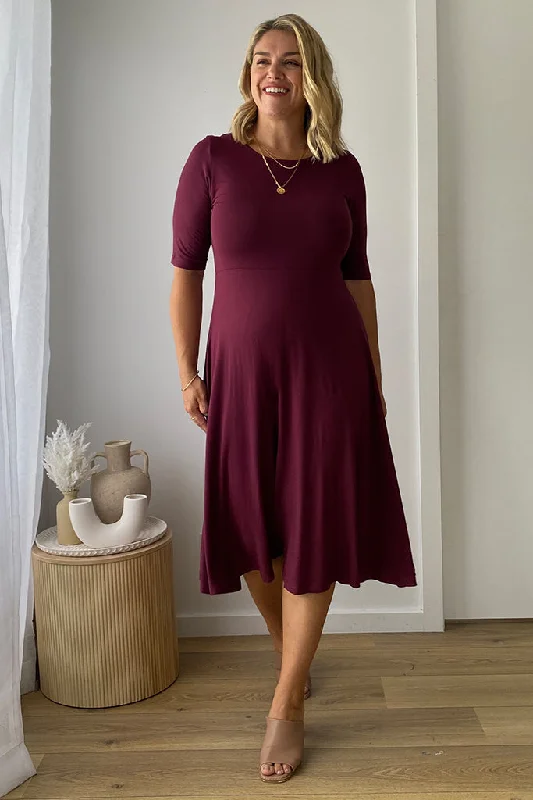 Last Chance t-shirt dressHarmony Dress - Burgundy