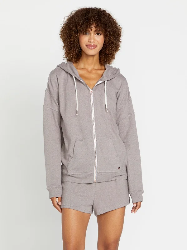 Inventory Reduction warm athletic hoodieLived in Lounge Zip Jacket - Daze Grey