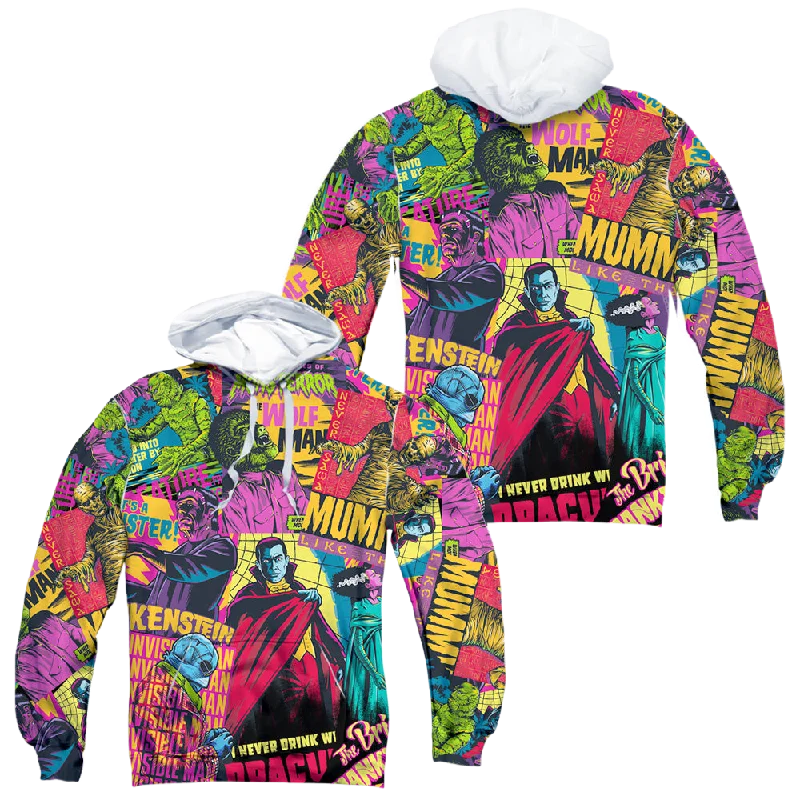 Limited Edition premium hoodieUniversal Monsters Poster Mash (Front/Back Print) - All-Over Print Pullover Hoodie Limited Edition premium hoodieUniversal Monsters Poster Mash (Front/Back Print) - All-Over Print Pullover Hoodie