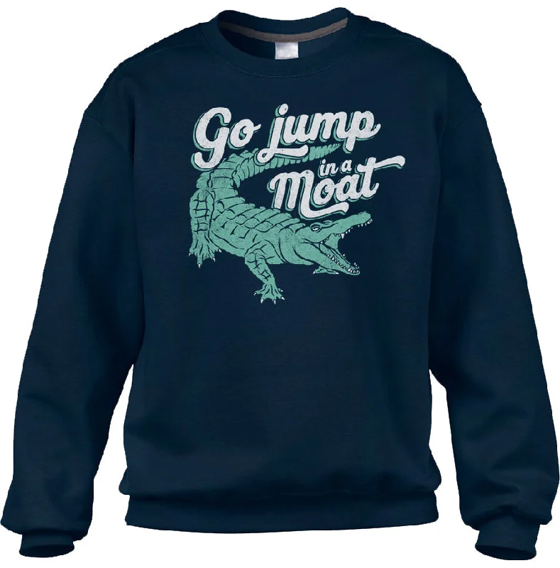 TIME-Limited Offer retro sports hoodieUnisex Go Jump in a Moat Alligator Sweatshirt