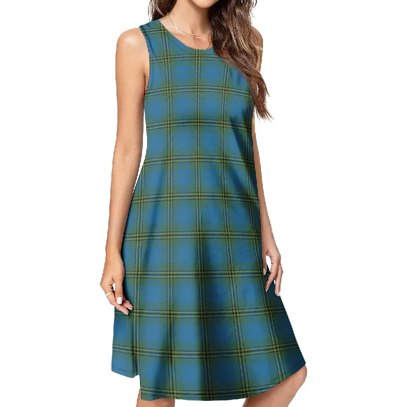 Quick Sale Oliver Tartan Womens Casual Dresses
