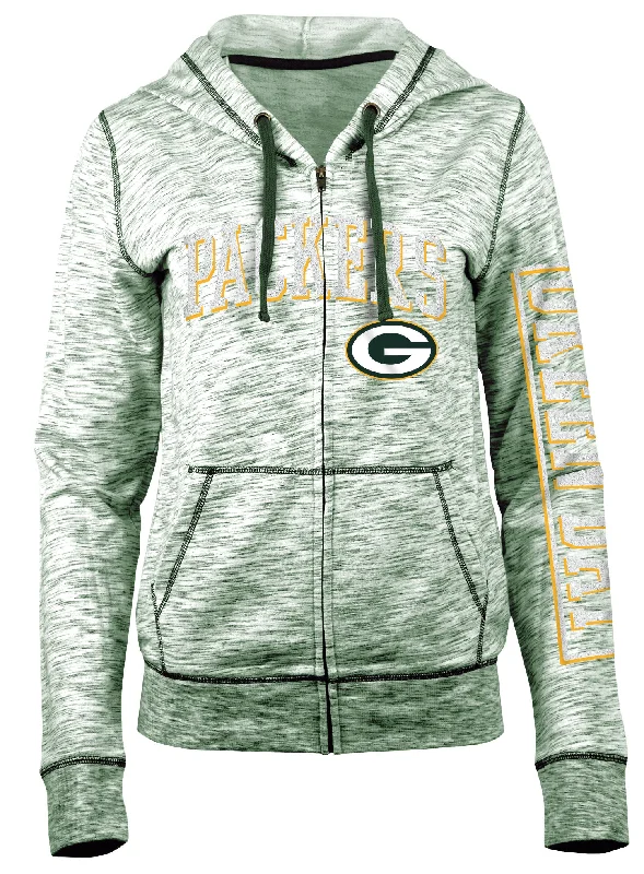 Super Bargain eco-friendly sports hoodie5th & Ocean Green Bay Packers Zip Up Hoodie