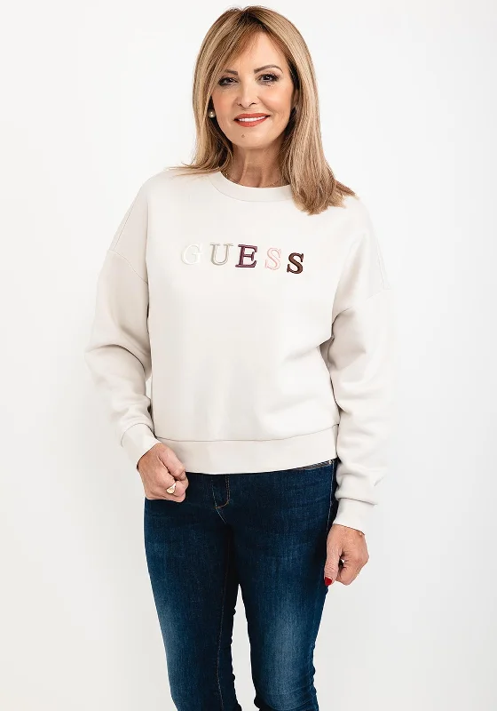 Daily Specials soft hoodieGuess Womens Ombre Logo Sweatshirt, Stone