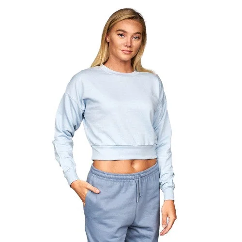 Epic Deals minimaJuice Womens/Ladies Catalina Crew Neck Crop Sweatshirt