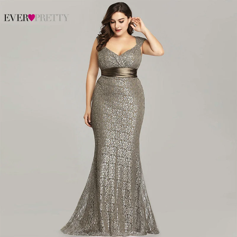 Best Bargains sleeveless dressElegant Mermaid Lace Sleeveless Party Dress
