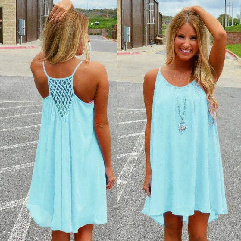 Super Deal sleek dressFashion Summer Casual Chiffon Women's Dress