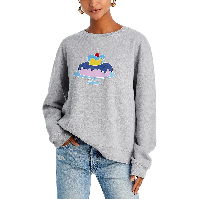 Womens Crewneck Long Sleeves Sweatshirt