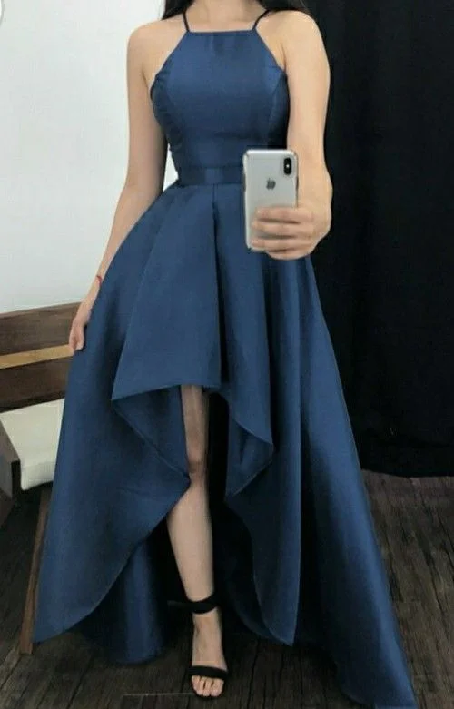 Must-Have Deals wrap dressChic A-line Sleeveless Hi-low Prom Dress Y5759