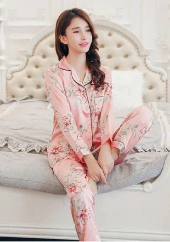 Daily Specials relaxed fit dressPink Satin Pajama