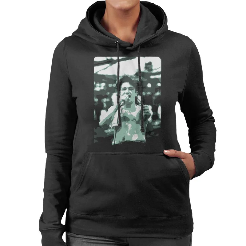 Great Deals minimal hoodieTV Times Bono Of U2 Live Women's Hooded Sweatshirt