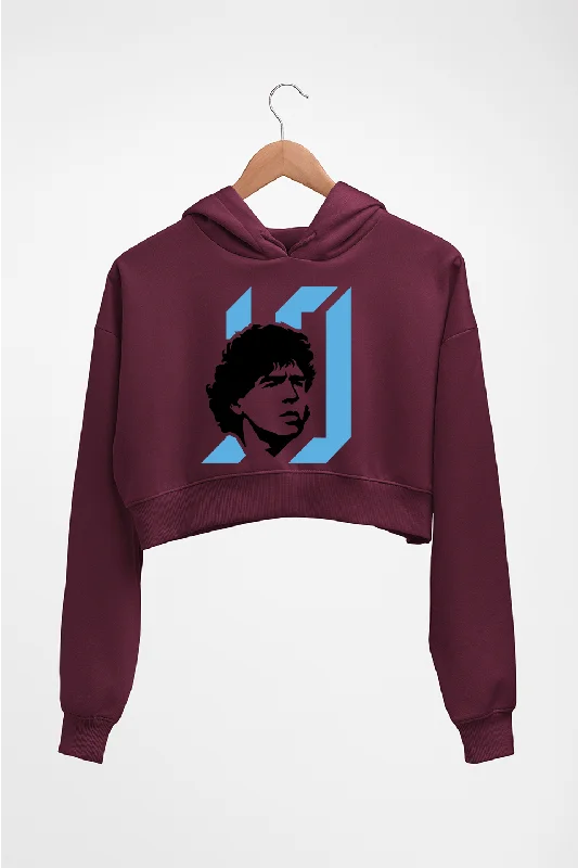 Weekend Deal urban street hoodieDiego Maradona Crop HOODIE FOR WOMEN