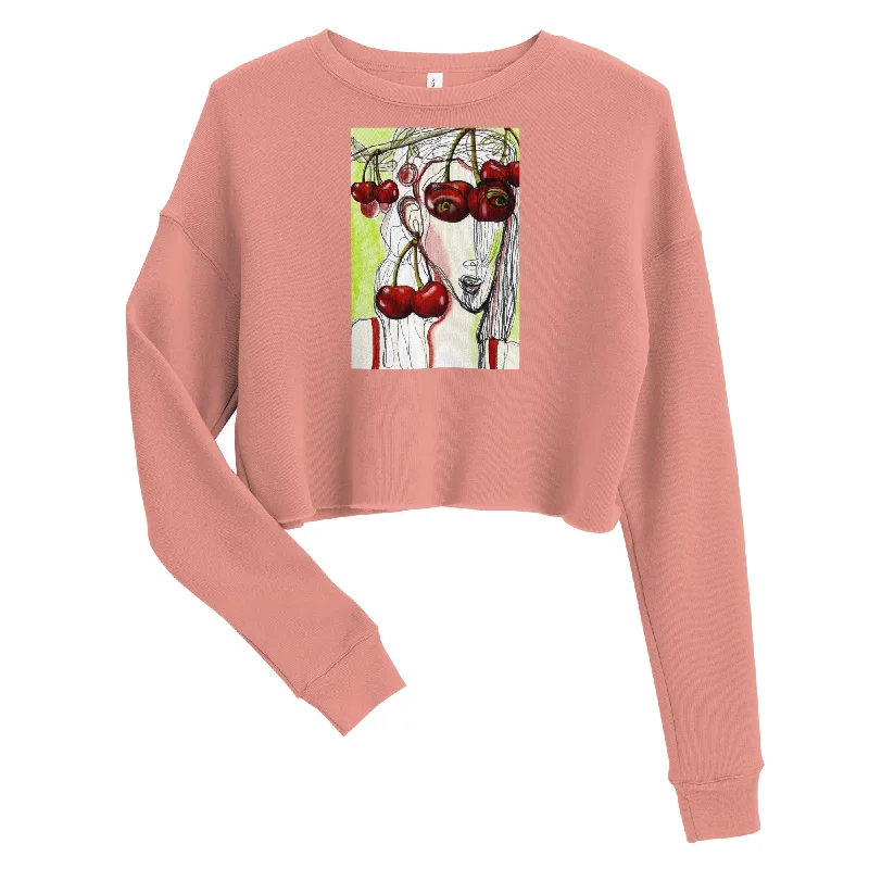 CHERRY Women's Crop Sweatshirt