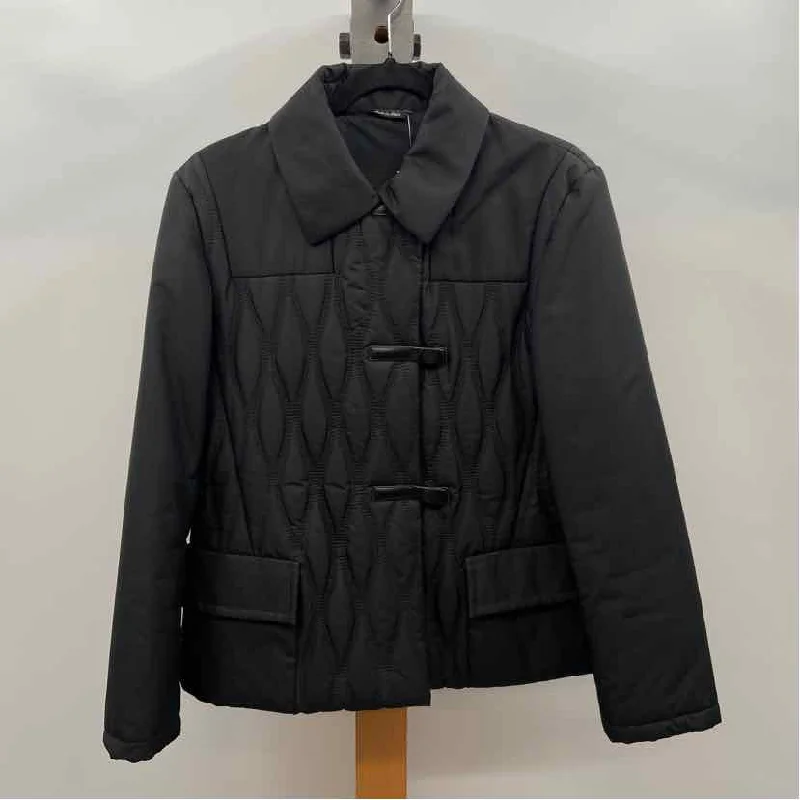 Mega Sale sleek trench coatCinzia Rocca Women's Size 8 Black Solid Jacket