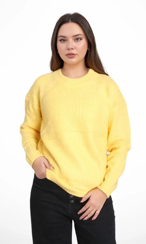 Today’s Deal athletic style hoodieOriginal Women Crew Neck Pullover (Yellow)