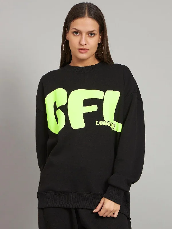 GFL Print Oversized Sweatshirt