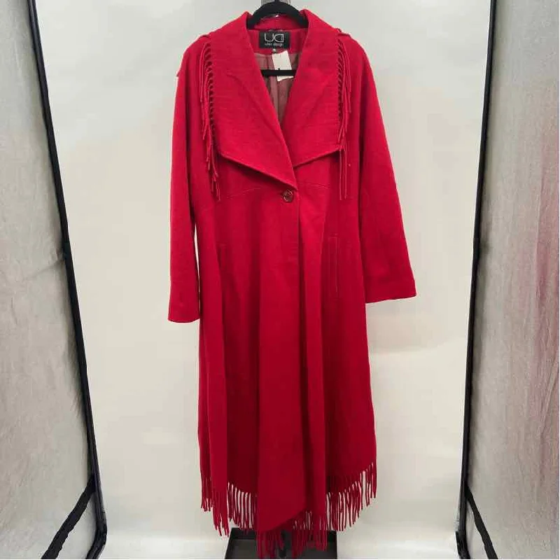 Exclusive Access chic outerwearUtex Design Women's Size M Red Solid Coat