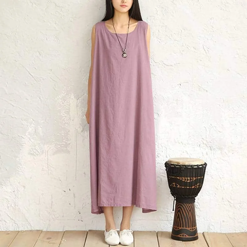 Clearance Items chic dressLinen Women's Dress in Casual Style
