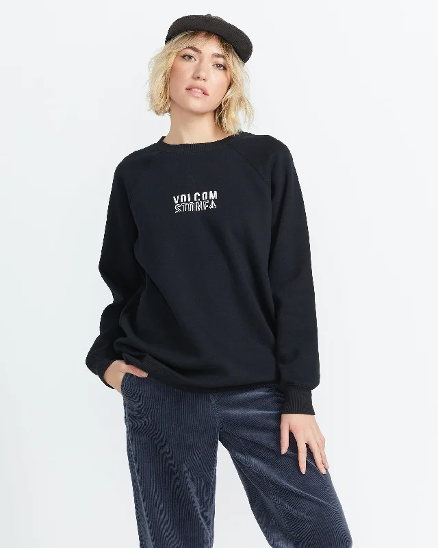 Special Offer cool workout sweatshirtStone Magic Boyfriend Crew Sweatshirt - Black