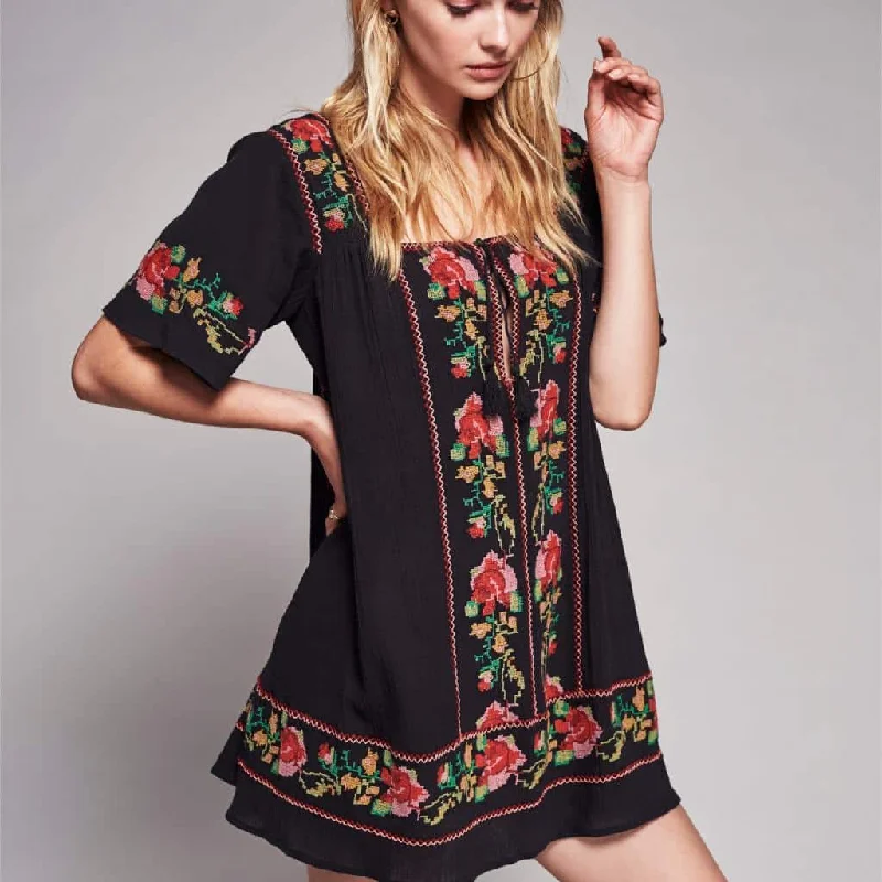 Unbeatable Prices cocktail dressEmbroidery Mini Dress for Women