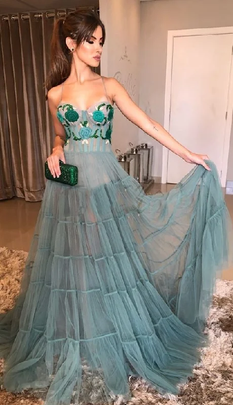 Must-Have Deals casual dressFashion A-line Tulle Prom Dresses Long Sexy Prom Dress Y5375 Must-Have Deals casual dressFashion A-line Tulle Prom Dresses Long Sexy Prom Dress Y5375
