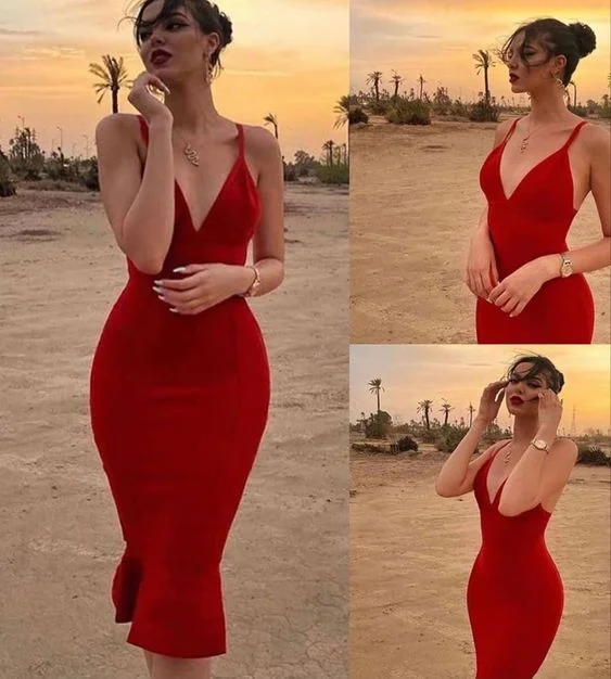 Extra Discounts summer floral dressSexy Red Prom Dress,Midi Sheath Evening Dresses Y4129 Extra Discounts summer floral dressSexy Red Prom Dress,Midi Sheath Evening Dresses Y4129