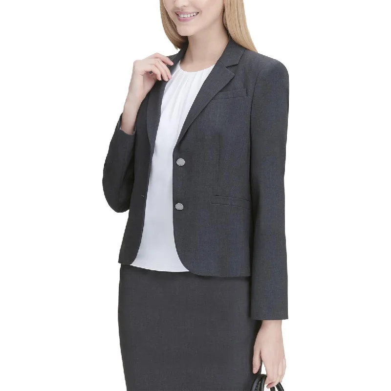 Bargain Bin fashion coat with hoodWomens Heathered Lined Blazer
