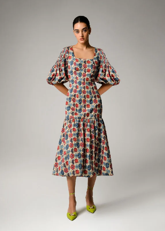 Overstock Sale printed dressIRIS TEA DRESS