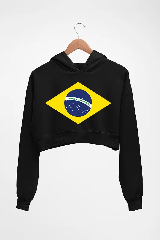 Deal Alert simple hoodieBrazil Crop HOODIE FOR WOMEN