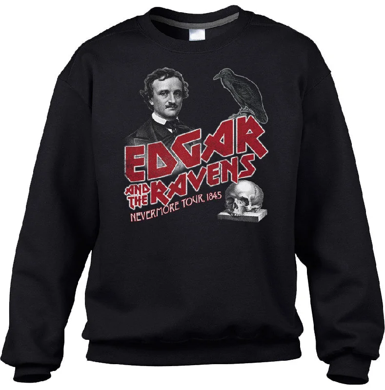 Crazy Deals fitted workout hoodieUnisex Edgar and the Ravens Nevermore Tour Sweatshirt - Edgar Allan Poe Crazy Deals fitted workout hoodieUnisex Edgar and the Ravens Nevermore Tour Sweatshirt - Edgar Allan Poe