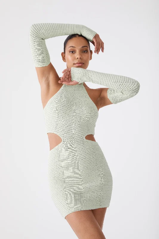 Markdown Madness flowy dressSan Sloane Maelle Mini Dress Pale Green