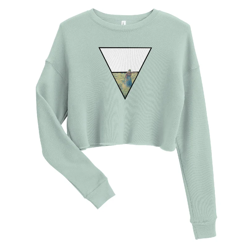 Deal Zone comfy workout sweatshirtEARTH Women's Crop Sweatshirt