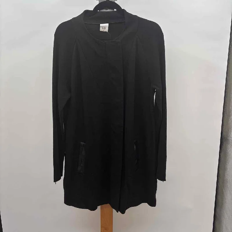 Epic Deals fashion coat with hoodCABI Women's Size L Black Solid Coat