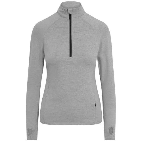 AWDis Cool Womens/Ladies Cool-Flex Half Zip Long-Sleeved Base Layer Top