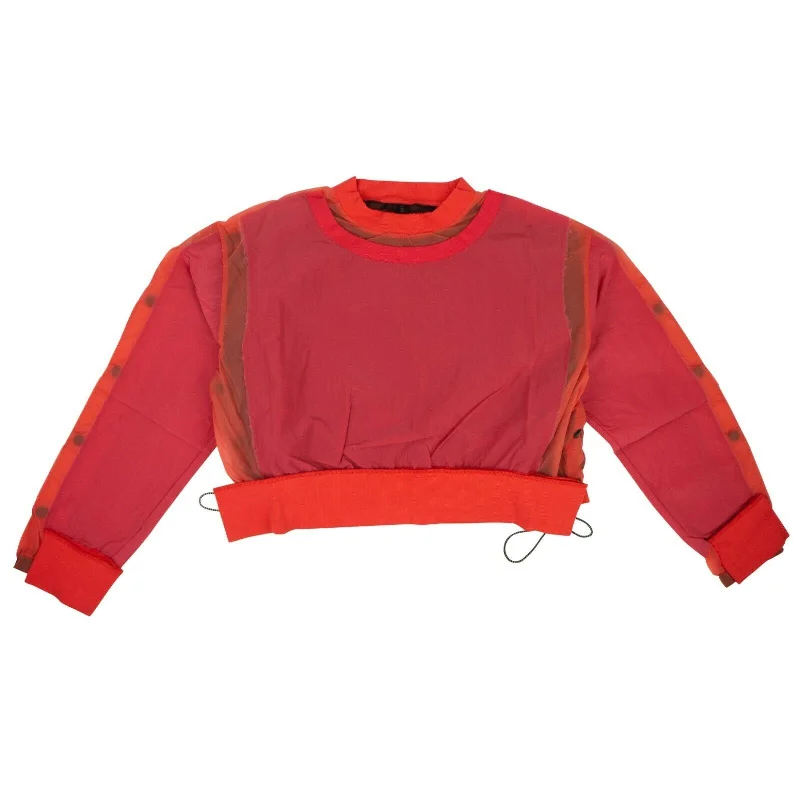 UNRAVEL PROJECT Red Nylon Double Panel T-Shirt